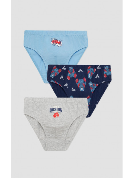 Minerva Boxing 3Pack Παιδικά  Σλιπ για Αγόρια