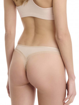 Walk 2Pack Σλίπ Tanga Bamboo με Δαντέλα