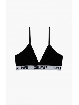 BUSTIER TEEN GRL PWR 95%ΒΑΜΒΑΚΙ-5%ΕΛΑΣΤΑΝ