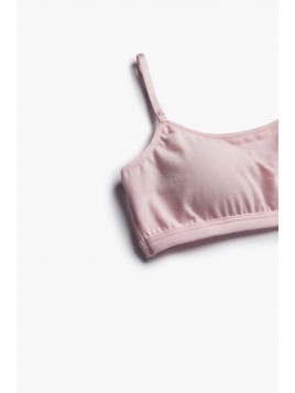 TOP BUSTO  TEEN LACE TRIM 95% ΒΑΜΒΑΚΙ - 5% ΕΛΑΣΤΑ