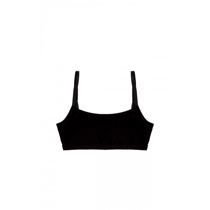 TOP BUSTO  TEEN LACE TRIM 95% ΒΑΜΒΑΚΙ - 5% ΕΛΑΣΤΑ