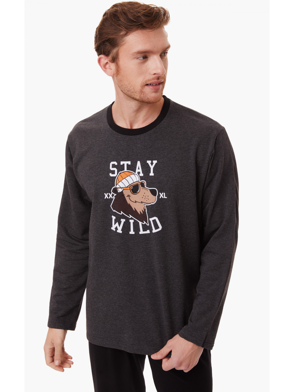 ΠΥΖΑΜΑ ΑΝΔ.ΦΟΥΤΕΡ STAY WILD 100% ΒΑΜΒΑΚΙ