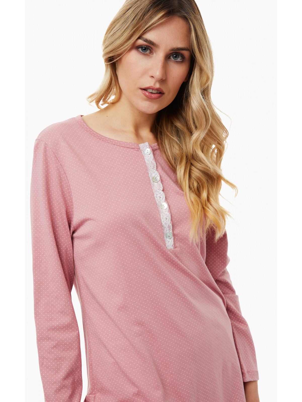 ΠΥΖΑΜΑ ΓΥΝ.ΠΑΤΛ.C/MD DOTS 50%ΒΑΜΒ.-50%MODAL