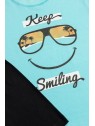 ΠΥΤΖΑΜΑ ΑΓ.KEEP SMILING S22  100%ΒΑΜΒΑΚΙ