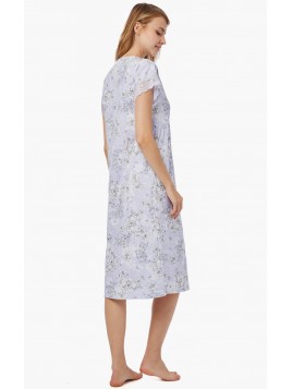 ΝΥΧΤ.ΓΥΝ.ΠΑΤΛ.ΖΑΠΟΝΕ FLORAL 100%ΒΑΜΒΑΚΙ